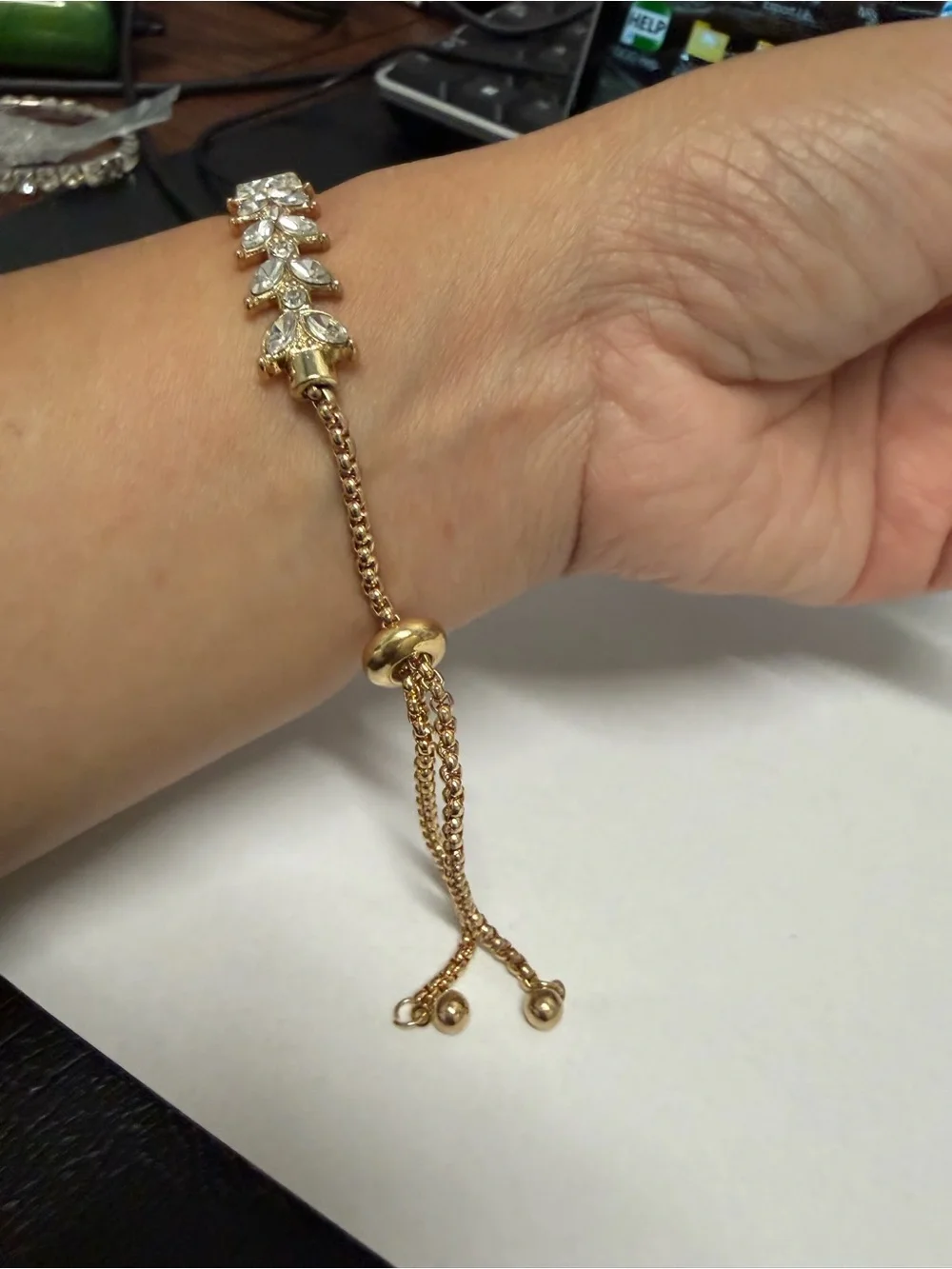 Gold Crystal-Accent Women's Watch - Gold Tone
